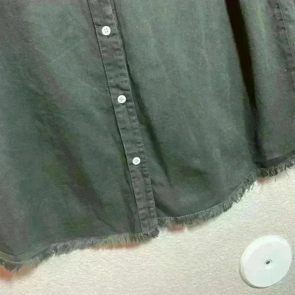 Zilcremo button down shirt with whiskering size xl like new - Picture 6 of 6